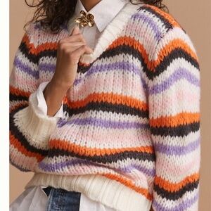 Anthropologie John + Jenn Striped Sweater